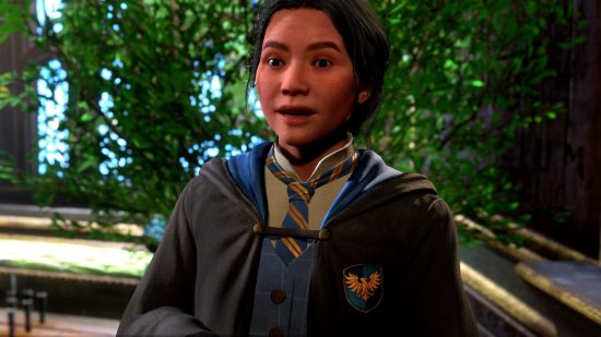 Hogwarts Legacy open world gameplay immersion issues: an image of Ravenclaw's Samantha Dale from the Harry Potter game