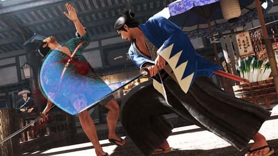 Like A Dragon Ishin Game Pass: A character can be seen