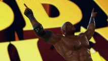 WWE 2K23 Nintendo Switch: A wrestler can be seen