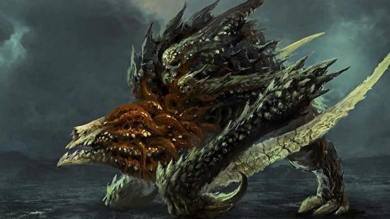 Diablo 4ベータ版の世界ボスの時間、場所、そしてアシャバを打ち負かす方法：ディアブロ4世界のボスの1人である疫病を描いた芸術。