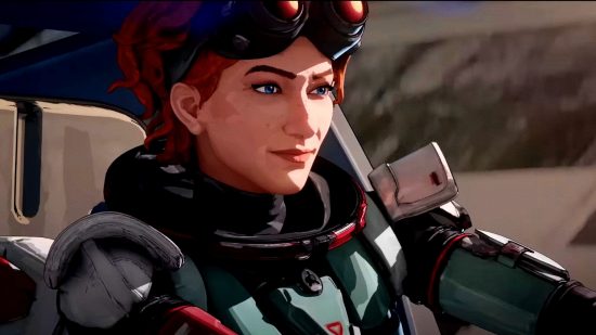 Apex Legends Horizon datamine heirloom animations: an image of the battel royale character driivng