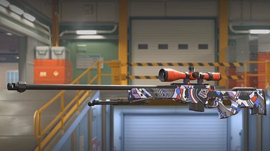 CSGO Skins Transfer To Counter-Strike 2: A sniper skin can be seen