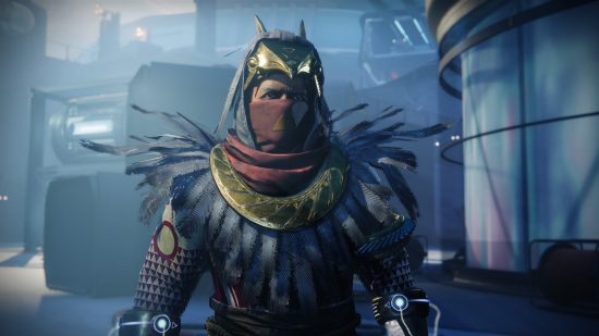 Destiny 2 Lightfall jisu calerondo: Osiris wearing his signature gold and silver feathered armour in Destiny 2