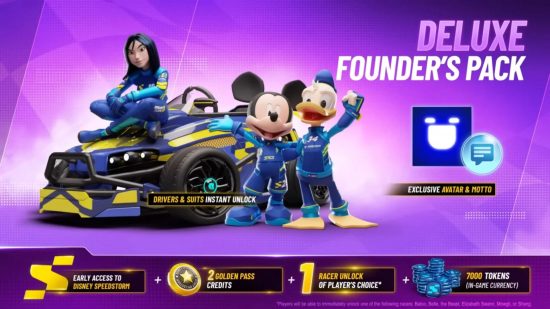 Disney Speedstorm Founder's Pack deluxe edition