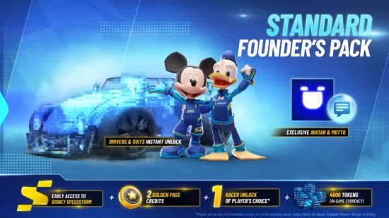 Disney Speedstorm Founder's Pack standard edition 