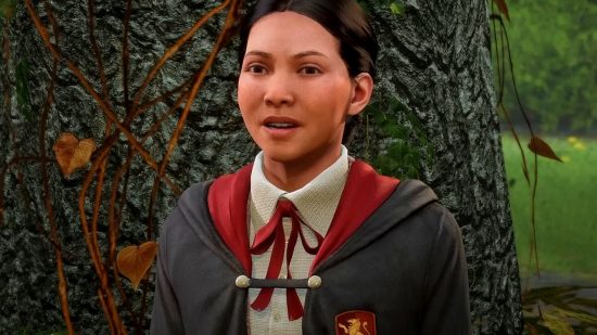 Hogwarts Legacy train ghost immersion break Harry Potter: an image of a student from the RPG