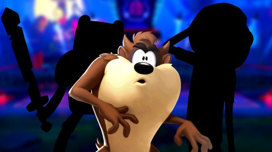 Multiversus open beta offline 2024 relaunch: an image of Taz from looney tunes and the fighting game