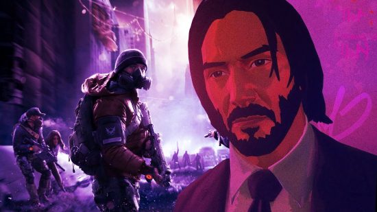 John Wick mod in Sifu and a screenshot of Tom Clancy's The Division