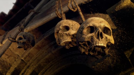 Resident Evil 4 Remake Mercenaries: Two skulls can be seen