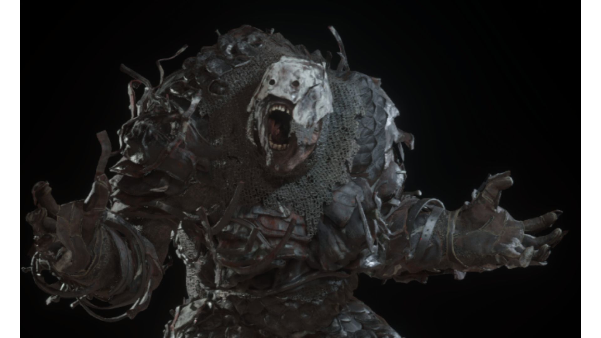 Resident Evil 4 Remake Bosses: The Armored El Gigante can be seen