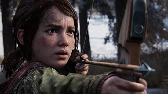 Ellie in The Last of Us Part 1 remake on PS5