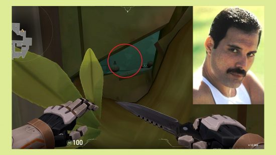 Valorant hidden Freddie Mercury easter egg Lotus: an image of the possible homage in the FPS game