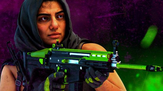 Warzone 2 Season 2 Reloaded release time: an image of Farah with an AR from the Call of Duty FPS