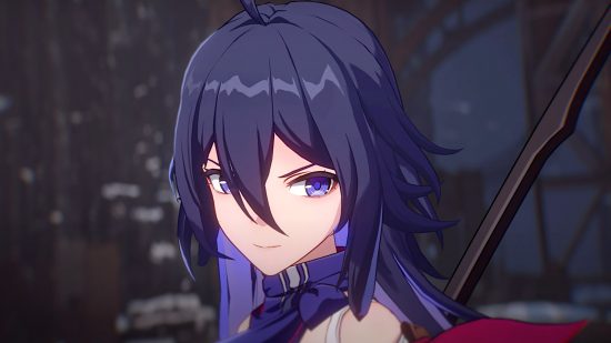 Honkai Star Rail team comp premium: A close up of Seele with a determined facial expression.