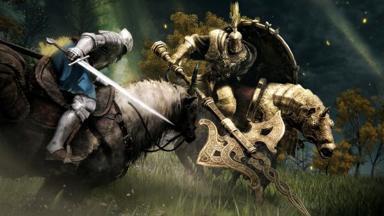 Best games: A player takes on the Tree Sentinel on horseback in Elden Ring