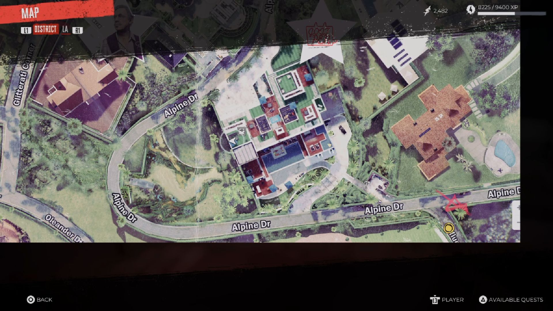 Dead Island 2 Goat Pen keycard: The map showing the keycard can be seen