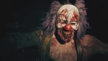 Dead Island 2 review: A zombie clown with a red nose and big teeth grabs you in Dead Island 2