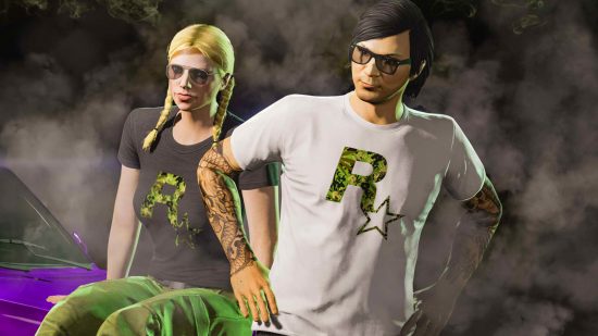 GTA 5 characters with 420 update clothes in GTA Online