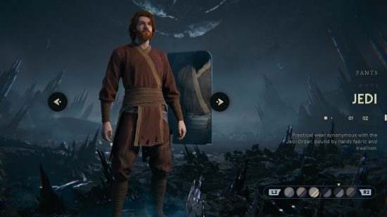 Star Wars Jedi Survivor Jedi Robes in character customization screen