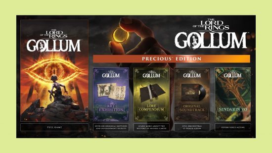 Lord of the Rings Gollum Precious Edition Sindarin VO Expansion: an image of the bundle for the LOTR game