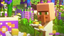 Minecraft Legends Early Access: A villager can be seen