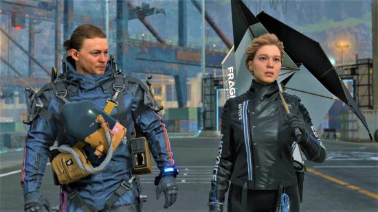 Norman Reedus and Lea Seydoux in Death Stranding
