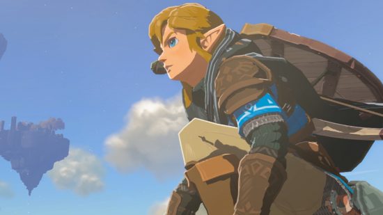 Link in The Legend of Zelda Tears of The Kingdom trailer