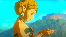 The Legend of Zelda Tears of the Kingdom Fuse weapon durability counter: an image of Zelda from the Nintendo Switch game