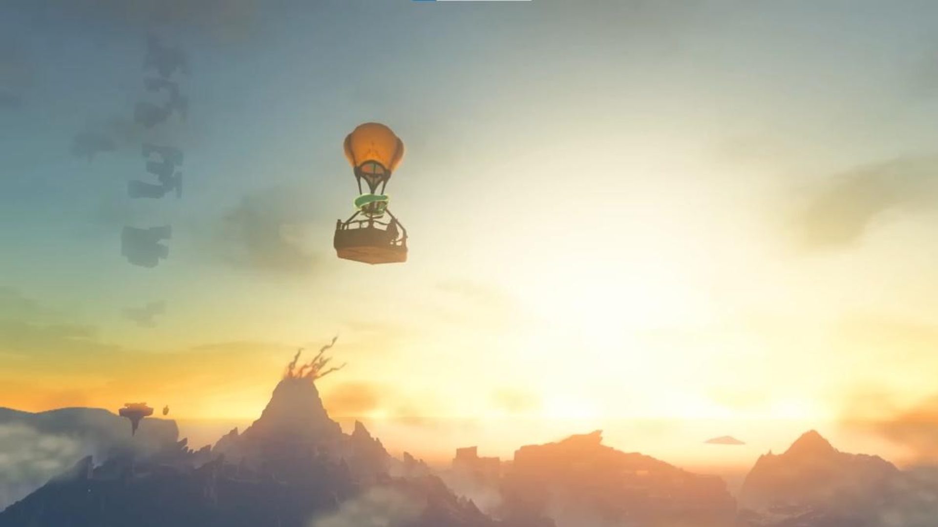 The Legend of Zelda Tears Of The Kingdom Sky Islands Get: A balloon can be seen