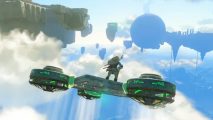 The Legend of Zelda Tears Of The Kingdom Vehicles: Link can be seen piloting a vehicle