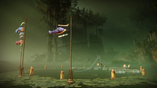 Destiny 2 fishing: The fishing spot location in Savathun's Throne World.