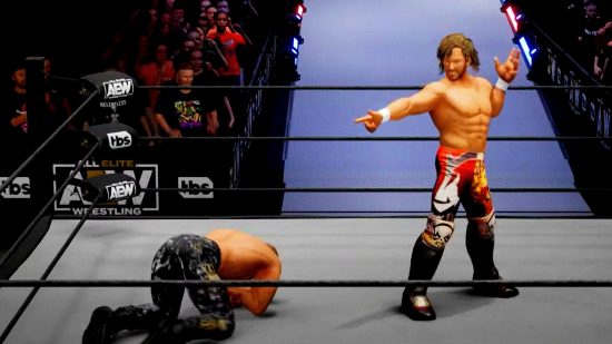 AEW Fight Forever release date: an image of Kenny Omega in the ring from the game