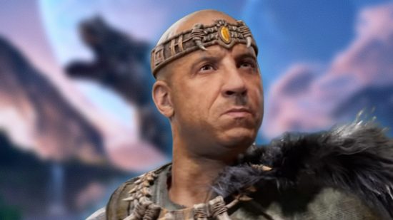 Ark 2 Release Date: Vin Diesel's character can be seen with a blurred dinosaur in the background