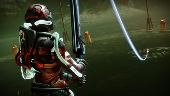 Destiny 2 Gone Fishin: A player can be seen fishing