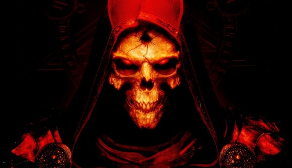 Diablo sale Prime Evil Collection Xbox PlayStation: an image of a hooded skull in red