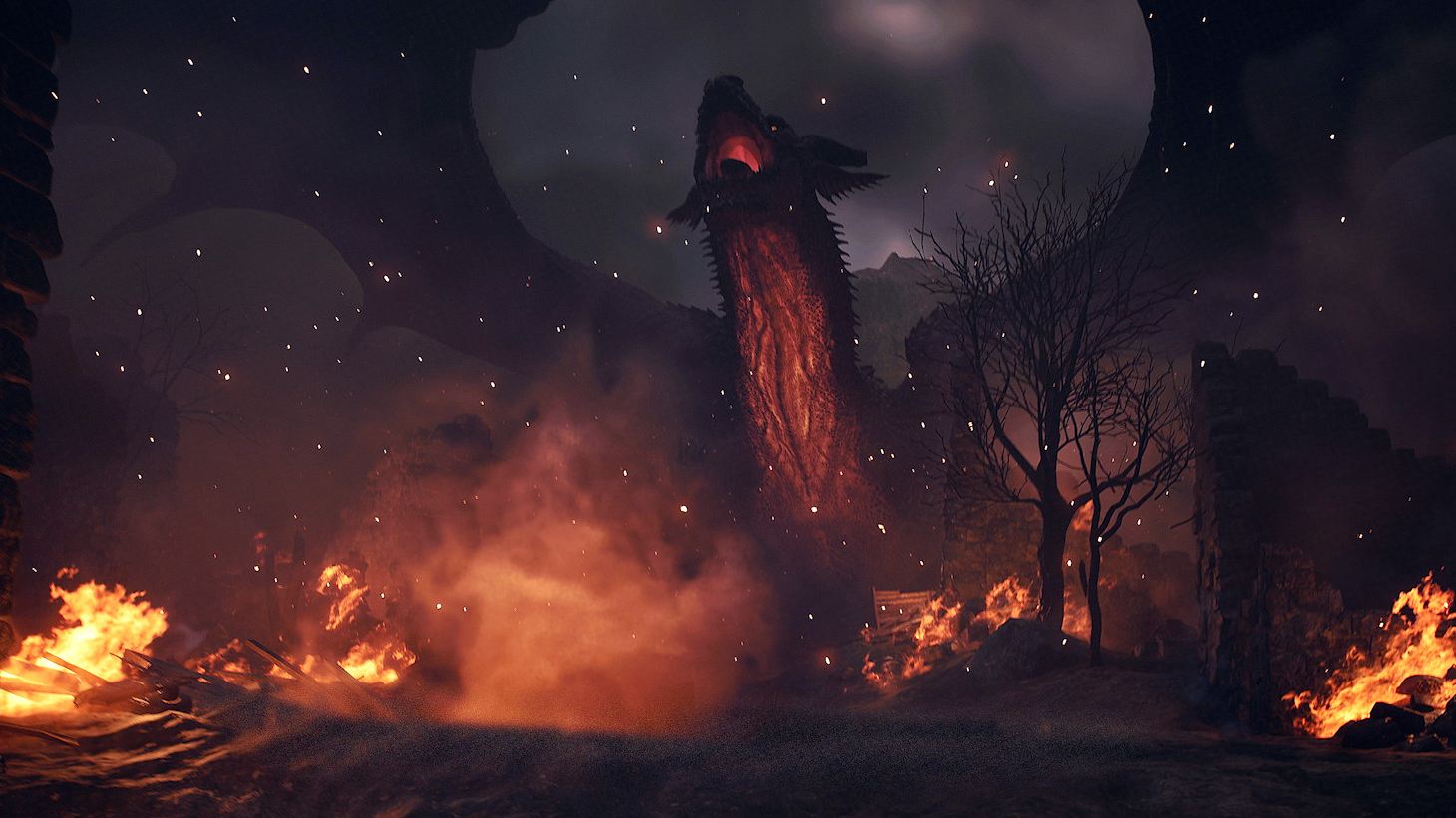 Dragon's Dogma 2 Release Date: A Dragon can be seen
