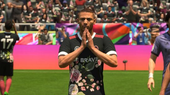 EA Sports FC claim all: Richarlison prays after missing a shot in FIFA 23