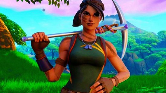 Fortnite Chapter 4 Season 3 theme leak: an image of a woman with a pickaxe from the battle royale game