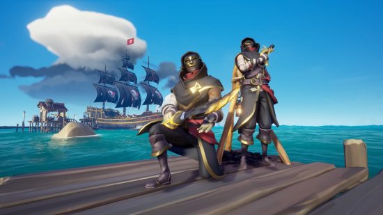 Game Pass Ultimate review: image shows a screenshot of Sea of Thieves, a game included in the service.