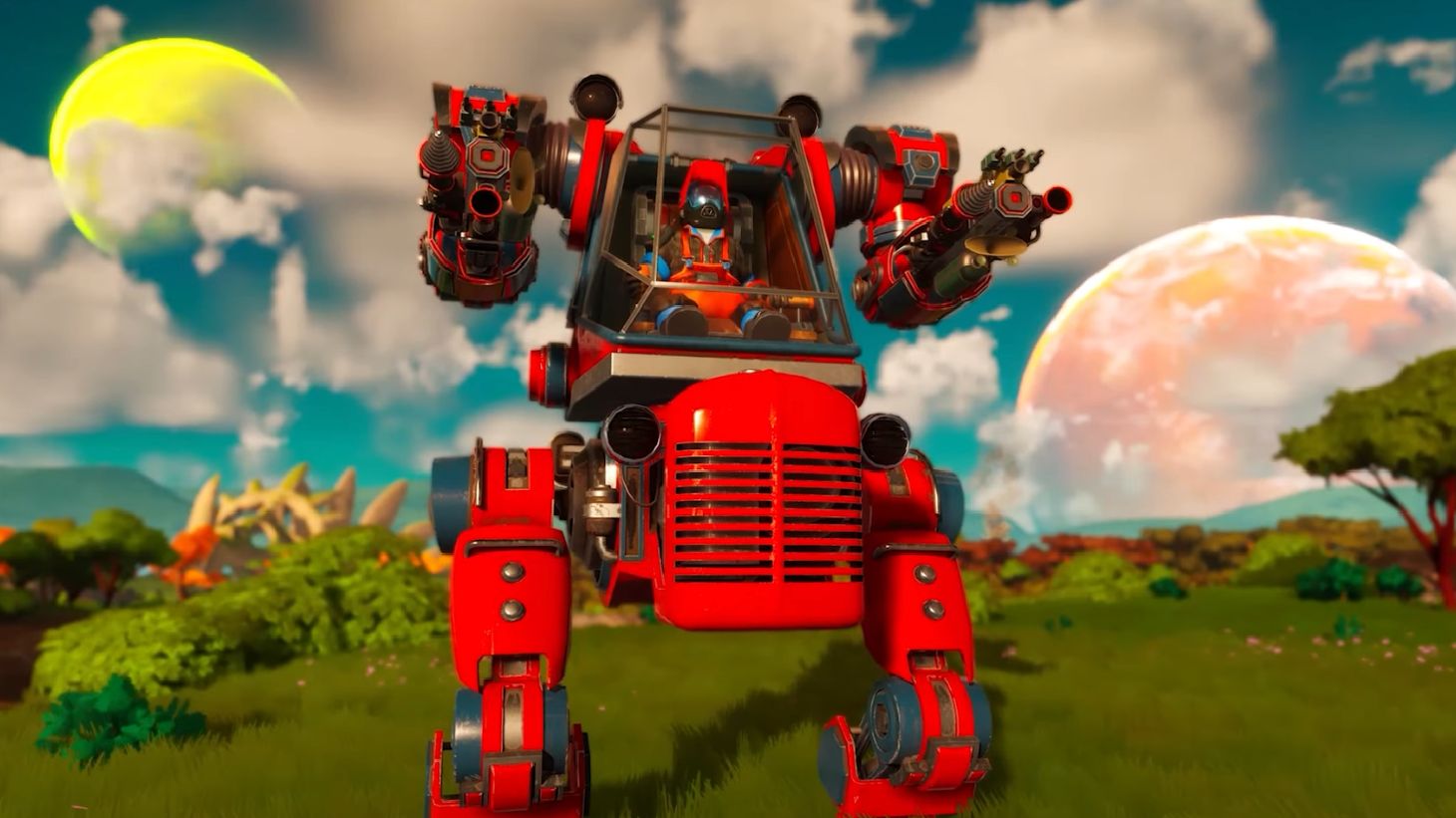 Lightyear Frontier Release Date: A person in a mech can be seen