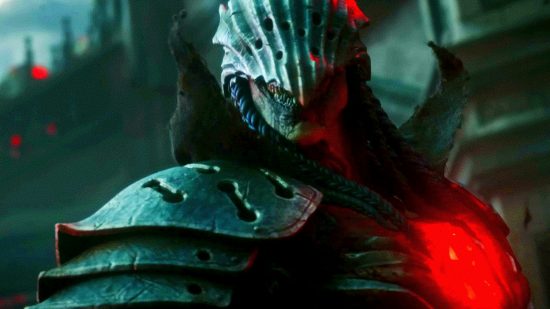 Lords of the Fallen october release date leak: an image of a villain from the upcoming Ps5 RPG