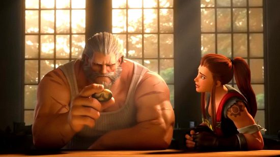 Overwatch 2 Tank problem 6v6 return: an image of Reinhardt and Brigitte from the free to play FPS