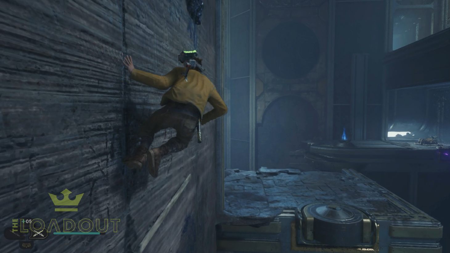 Star Wars Jedi Survivor Jedi Chambers: Cal can be seen wall running