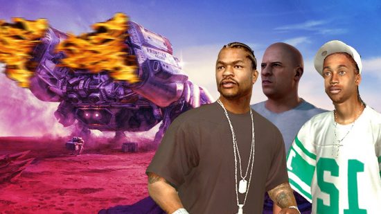 Starfield spaceshift customization with Xzibit and Dominic Toretto from Fast and Furious observing
