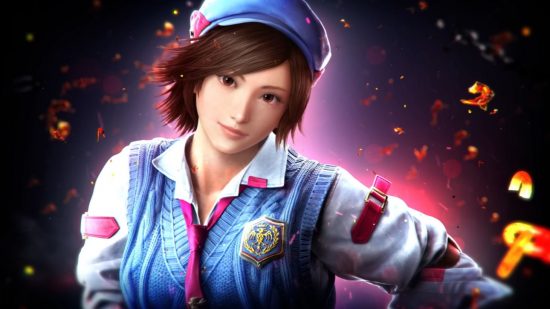 Tekken 8 Characters: Asuka can be seen wearing a blue jumper and beret