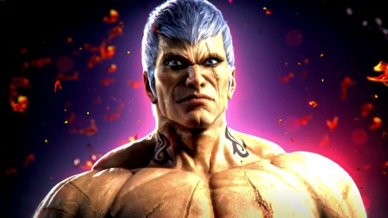 Tekken 8 beta: an image of a man with grey hair from the fighting game