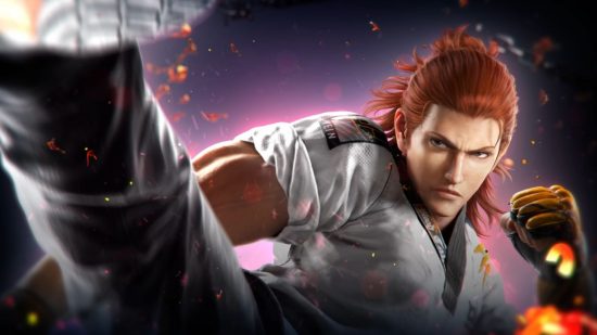 Tekken 8 Characters: Hwoarang can be seen wearing a white and black outfit