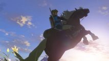 Tears of the Kingdom Use Towing Harness: Link can be seen riding a horse