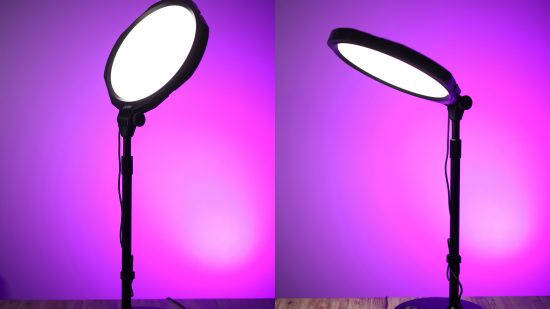 Joby Beamo light against a purple background