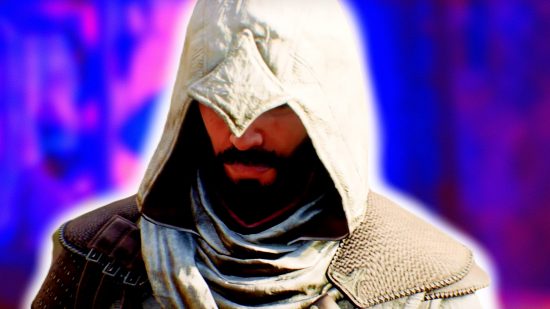 Assassin's Creed Mirage crouch: an image of Basim from the RPG
